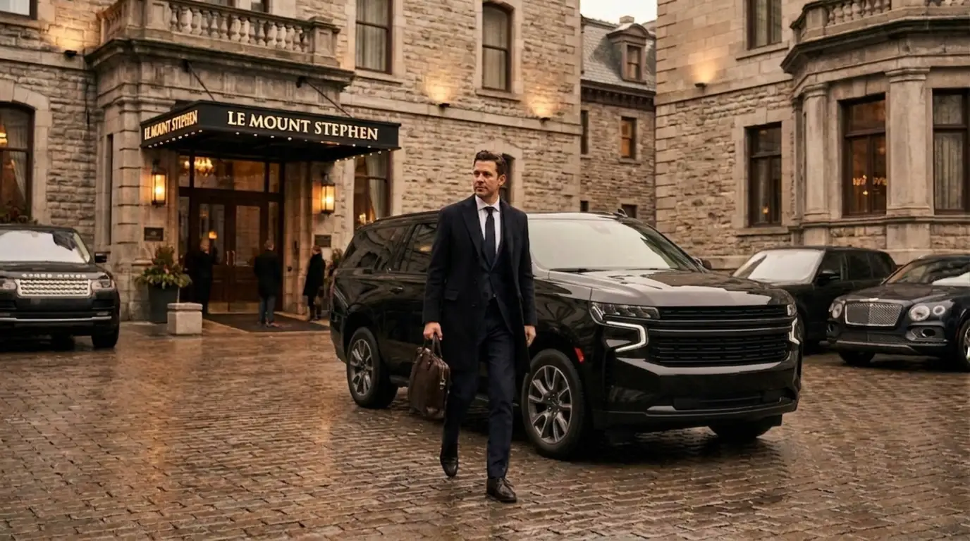 Full-day executive chauffeur hire Montreal private driver service